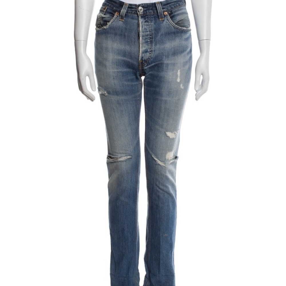 Re/done Levi’s straight leg high rise jean